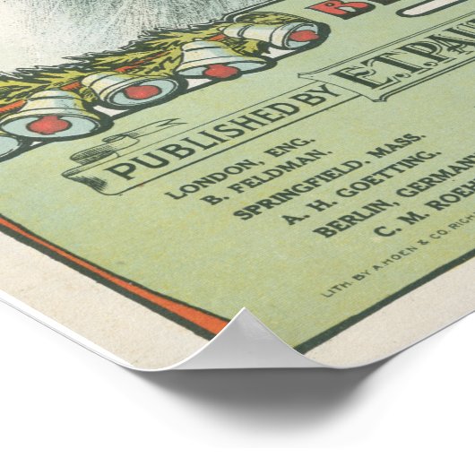 Silver Sleigh Bells  Music Poster (Hoek)