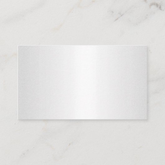 Silver Small Reception Cards Venue Address Informatiekaartje (Achterkant)