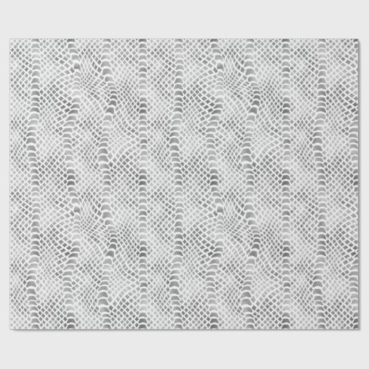 Silver Snake Print Cadeaupapier (Vlak)