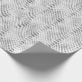 Silver Snake Print Cadeaupapier (Hoek)