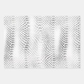 Silver Snake Print Inpakpapier Vel (Voorkant 3)