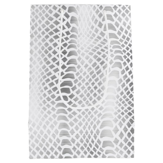 Silver Snake Print Medium Cadeauzakje (Achterkant)