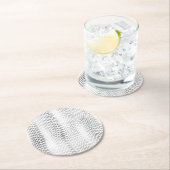 Silver Snake Print Ronde Kartonnen Onderzetter (Insitu)