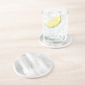 Silver Snake Print Zandsteen Onderzetter (Zijkant)