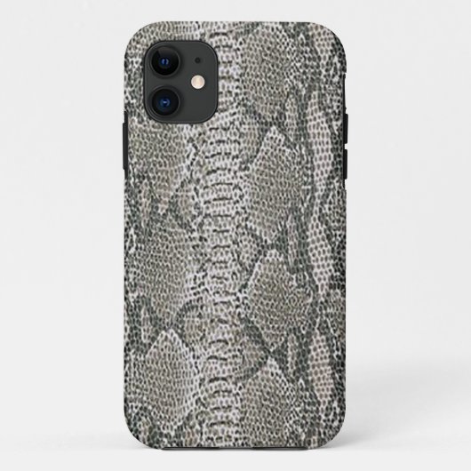 Silver Snake Skin iPhone 5G Hoesje (Achterkant)