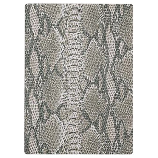 Silver Snake Skin Klembord (Achterkant)