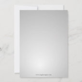 Silver snewflakes Winter Vrijgezellenfeest Invite Kaart (Achterkant)