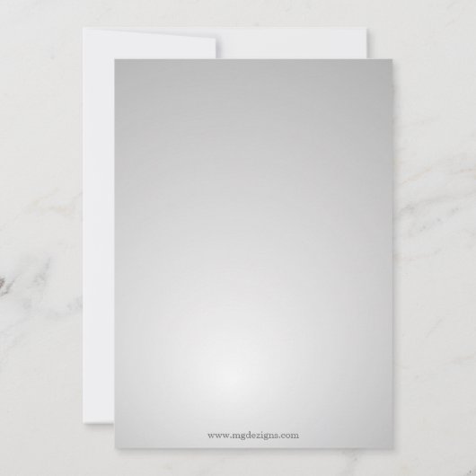 Silver snewflakes Winter Vrijgezellenfeest Invite Kaart (Achterkant)