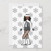 Silver Snow Dancer Feestdagenkaart (Voorkant)