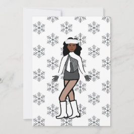 Silver Snow Dancer Feestdagenkaart