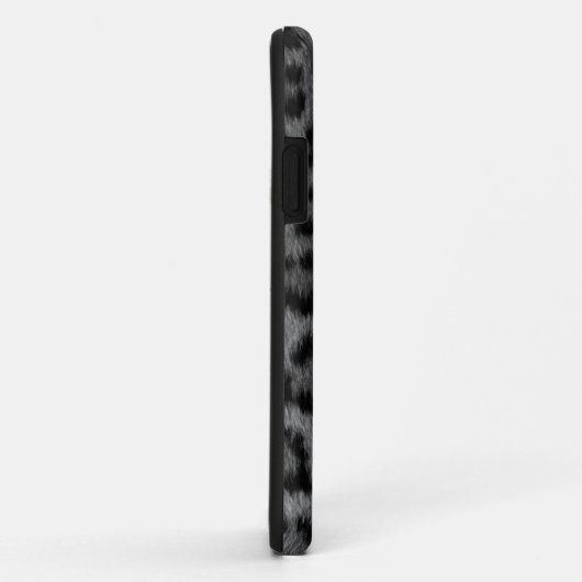 Silver Snow Leopard Print iPhone 5 Hoesje (Achterkant/rechts)