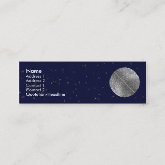 Silver Snow Moon Mini Visitekaartje