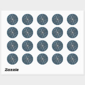 Silver Snowflake 2 - Vakantische stickers (Vel)