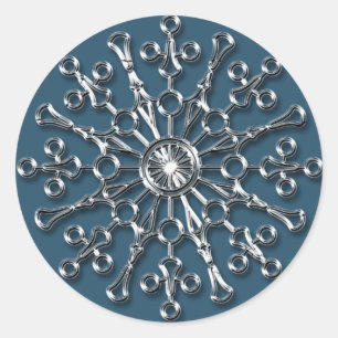 Silver Snowflake 2 - Vakantische stickers