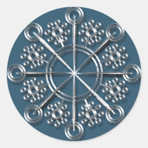 Silver Snowflake 3 - Vakantiedagen - stickers
