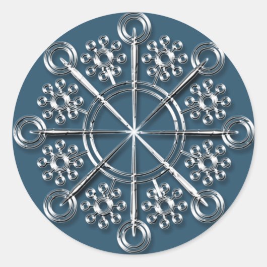 Silver Snowflake 3 - Vakantiedagen - stickers (Voorkant)