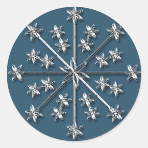 Silver Snowflake 4 - Vakantische stickers