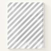 Silver Snowflake Baby shower Guest Book Notitieboek (Achterkant)