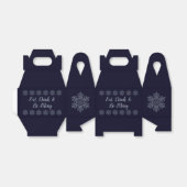  Silver Snowflake Bedankdoosjes (Uitgevouwen)