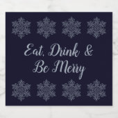 Silver Snowflake Bier Etiket (Enkel label)