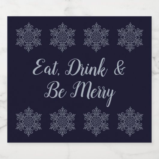 Silver Snowflake Bier Etiket (Enkel label)