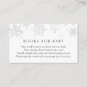 Silver Snowflake Books voor Baby-invoegkaart Informatiekaartje (Voorkant)