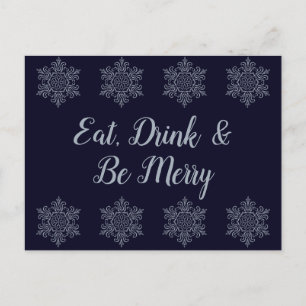 Silver Snowflake Briefkaart