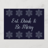 Silver Snowflake Briefkaart (Voorkant)