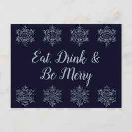  Silver Snowflake Briefkaart