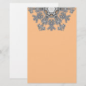 Silver Snowflake Briefpapier (Voorkant / Achterkant)