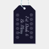  Silver Snowflake Cadeaulabel (Voorkant)