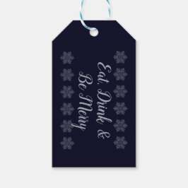  Silver Snowflake Cadeaulabel