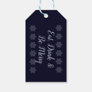  Silver Snowflake Cadeaulabel