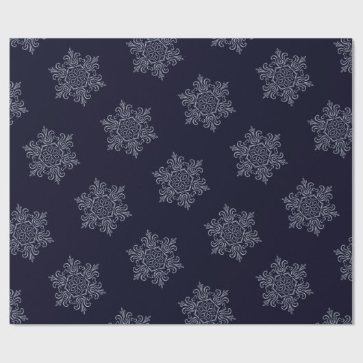  Silver Snowflake Cadeaupapier (Vlak)