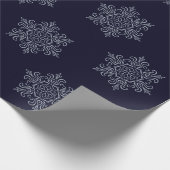  Silver Snowflake Cadeaupapier (Hoek)