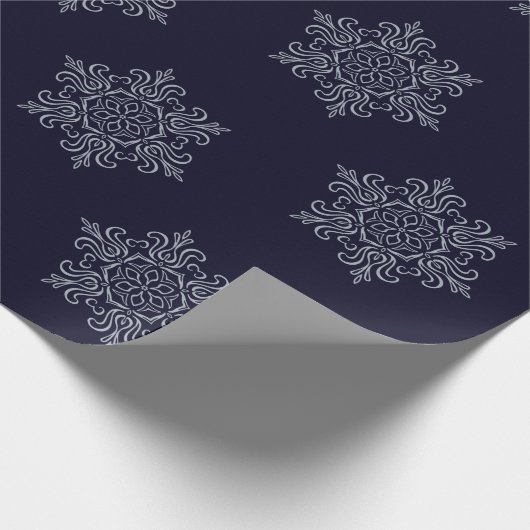 Silver Snowflake Cadeaupapier (Hoek)
