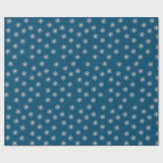 Silver Snowflake Cadeaupapier (Vlak)