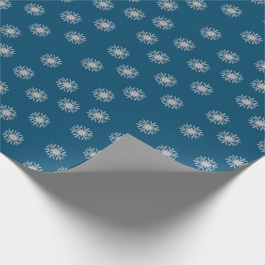 Silver Snowflake Cadeaupapier (Hoek)