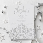 Silver Snowflake Corporate Kerstfeest Kaart
