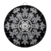 Silver Snowflake Dartbord (Voorkant)