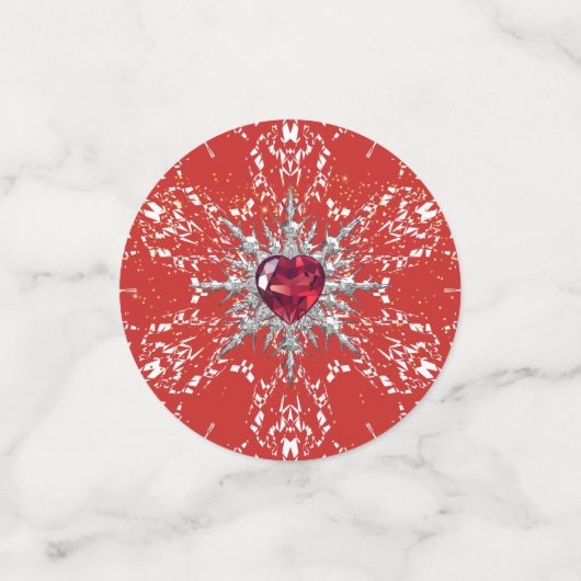 Silver Snowflake en Ruby Confetti (Kleine voorkant)