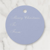 Silver Snowflake Gift Label (Achterkant)