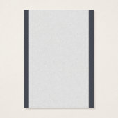 Silver Snowflake Gift Label Visitekaartjes (Achterkant)