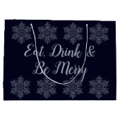  Silver Snowflake Groot Cadeauzakje (Achterkant)