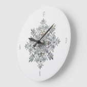 Silver Snowflake Grote Klok (Hoek)
