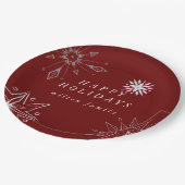 Silver Snowflake Holiday Paper Bord (Gekanteld)