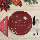 Silver Snowflake Holiday Paper Bord