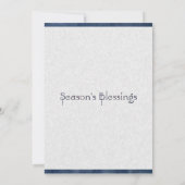 Silver Snowflake Invitation Kaart (Achterkant)