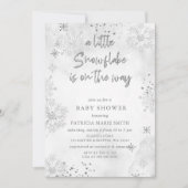 Silver Snowflake is op weg naar het Winter Baby sh Kaart (Voorkant)