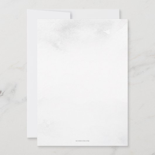 Silver Snowflake is op weg naar het Winter Baby sh Kaart (Achterkant)